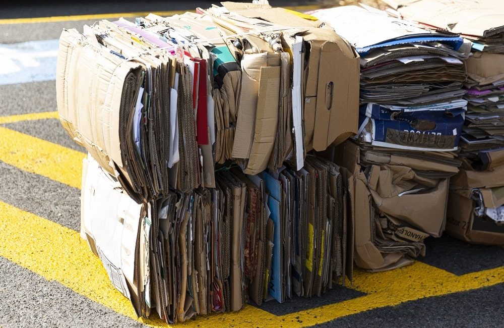 old corrugated cardboard