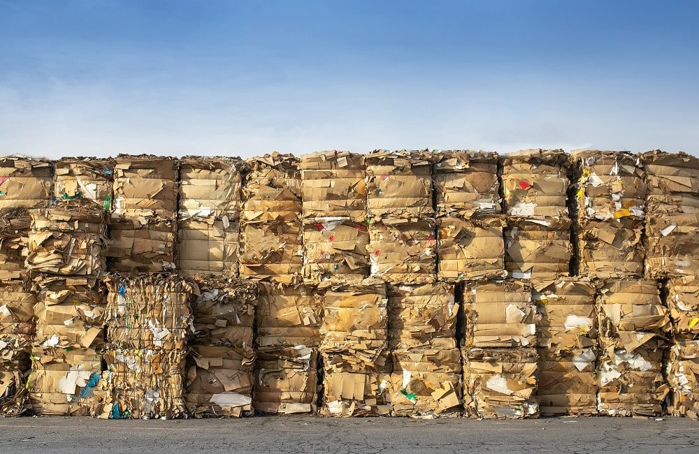 old corrugated containers