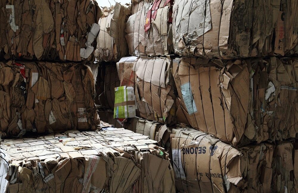 old corrugated cardboard