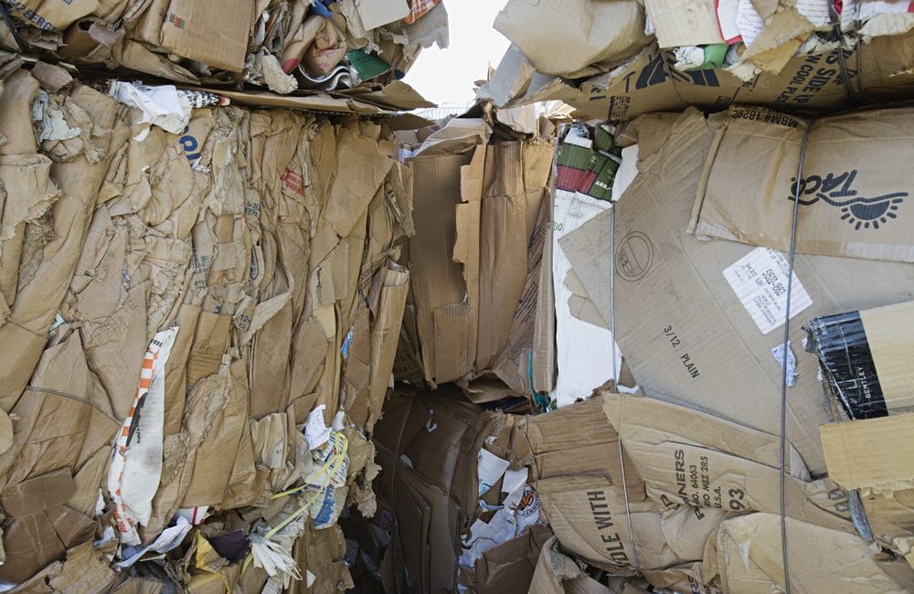 old corrugated containers