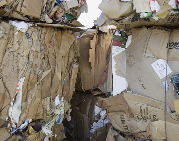 old corrugated containers